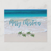 トロピカルメリークリスマス海ビーチはがき シーズンポストカード (正面)