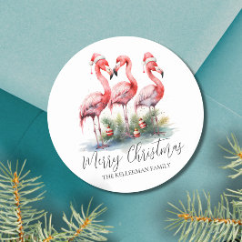 トロピカルメリークリスマス ラウンドシール