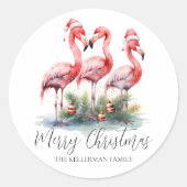 トロピカルメリークリスマス ラウンドシール (正面)