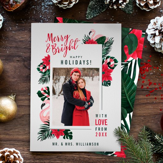 トロピカルメリー&ブライトフラミンゴキャンディーケーン写真 シーズンカード