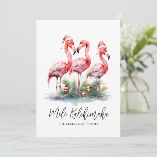 トロピカルメレカリキマカクリスマス シーズンカード (スタンド正面)