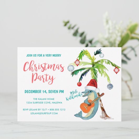 トロピカルメレカリキマカドルフィンクリスマスパーティー 招待状 (スタンド正面)