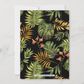 トロピカルモダンカップルウェディングシャワー招待状 招待状 (裏面)