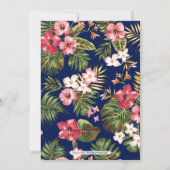 トロピカルモダンカップルウェディングシャワー招待状 招待状 (裏面)