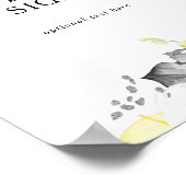 トロピカルモダンカードとギフトのカスタム看板 ポスター (角)