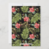 トロピカルモダンサプライズ大人の誕生日パーティー 招待状 (裏面)