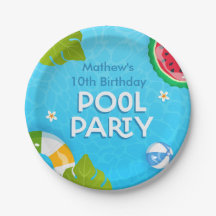 トロピカルモダンサマープールパーティー