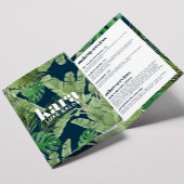 トロピカルモダンサロンデザイナー海軍パンフレット 三つ折りカード