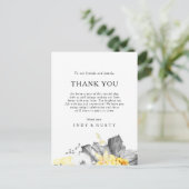 トロピカルモダンサンキュー披露宴カード ポストカード (スタンド正面)