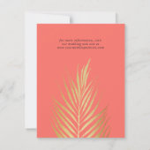 トロピカルモダンサンゴの日付を保存 セーブザデート (裏面)