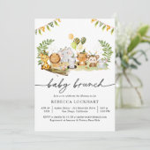 トロピカルモダンジャングルサファリベビーブランチ 招待状 (スタンド正面)