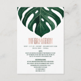 トロピカルモダンスイスチーズリーフバラ金ゴールド詳細 エンクロージャーカード