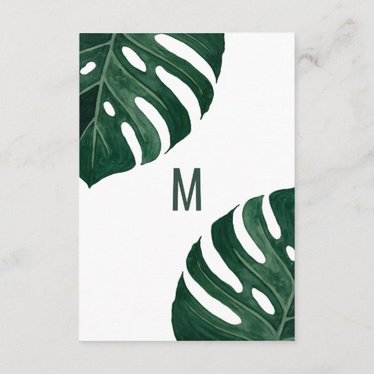 トロピカルモダンスイスチーズリーフバラ金ゴールド詳細 エンクロージャーカード (裏面)