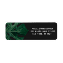 トロピカルモダンスイスチーズリーフ金ゴールド結婚ズ