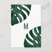 トロピカルモダンスイスチーズリーフ金ゴールド詳細 エンクロージャーカード (裏面)