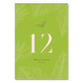 トロピカルモダンテーブル番号カード テーブルナンバー (正面)