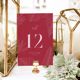 トロピカルモダンテーブル番号カード テーブルナンバー
