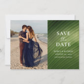 トロピカルモダンバナナリーフ2フォト結婚ズ セーブザデート (正面)