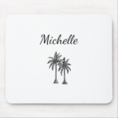 トロピカルモダンパームシンプルツリーパーソナライズされた マウスパッド (正面)