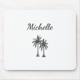 トロピカルモダンパームシンプルツリーパーソナライズされた マウスパッド