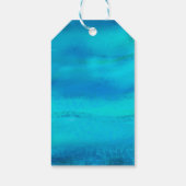 トロピカルモダンビーチパームツリーズサンセットバケーション ギフトタグ (裏面)