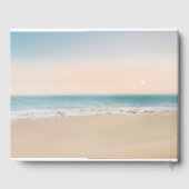 トロピカルモダンビーチ結婚式ゲストブック ゲストブック (裏面)