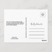 トロピカルモダンフローラありがとう ポストカード (裏面)