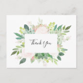 トロピカルモダンフローラありがとう ポストカード (正面)