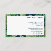 トロピカルモダンブティックサロンネイビーロイヤリティカード ロイヤリティカード (裏面)