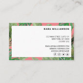 トロピカルモダンブティックサロンピンクアポイントメント ロイヤリティカード (裏面)