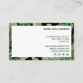 トロピカルモダンブティックサロンブラックロイヤリティカード ロイヤリティカード (裏面)