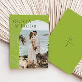 トロピカルモダン保存の日付カード 招待状