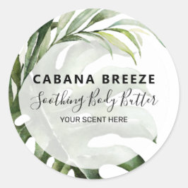 トロピカルモダン製品ラベル ラウンドシール