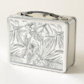 トロピカルモノクロ メタルランチボックス (裏面)