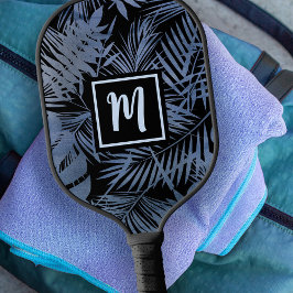 トロピカルモノグラムパームグラデーションネはっきりしたイモダンブ ピックルボールラケット