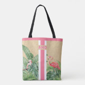 トロピカルモノグラムフェイクバーラップジュートトートバッグ トートバッグ (裏面)