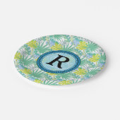 トロピカルモノグラム紙プレート ペーパープレート (アングル)