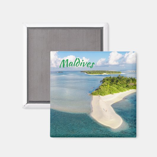 トロピカルモルディブエキゾチック島パラダイス マグネット (正面/裏面)