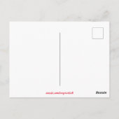 トロピカルモルディブサンディビーチ夕べサンセット ポストカード (裏面)