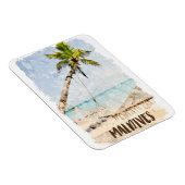 トロピカルモルディブビーチビューシーナリー マグネット (右側)