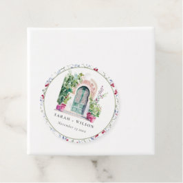 トロピカルモロッコの出入り口結婚の水色 フェイバータグ