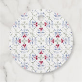 トロピカルモロッコの出入り口結婚の水色 フェイバータグ (裏面)