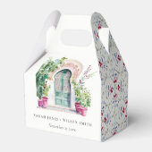 トロピカルモロッコの出入り口結婚の水色 フェイバーボックス (裏面サイド)