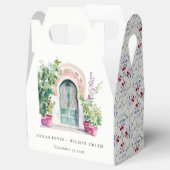 トロピカルモロッコの出入り口結婚の水色 フェイバーボックス (オープン)