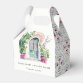 トロピカルモロッコの出入り口結婚の水色 フェイバーボックス (正面サイド)