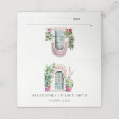 トロピカルモロッコの出入り口結婚の水色 プレイスカード (外部開封)