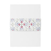 トロピカルモロッコの出入り口結婚の水色 招待状ベリーバンド (裏面例)