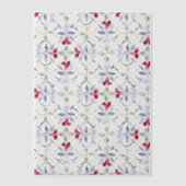 トロピカルモロッコの戸口の水の色のパターン ベラム紙招待状 (正面)