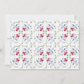 トロピカルモロッコクアウットヤードウォーター結婚カラー 招待状 (裏面)