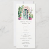 トロピカルモロッコドア結婚式 プログラム (正面)